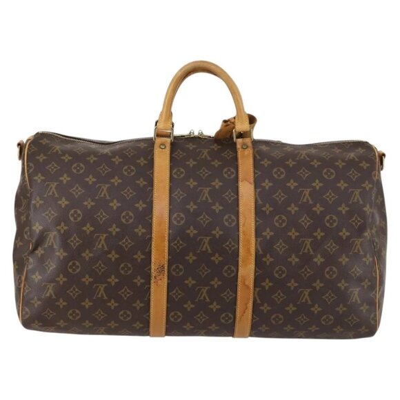LOUIS VUITTON Monogram Keepall Bandouliere 55 Boston Bag M41414 LV Auth 141999 - Picture 3 of 16